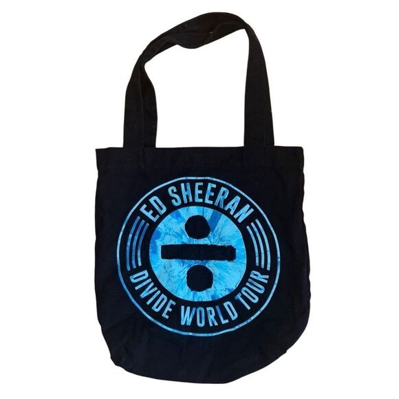 Ed Sheeran Divide World Tour Black Tote Bag - Picture 1 of 2